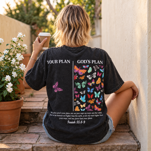 God's Plan Washed Cotton T-Shirt