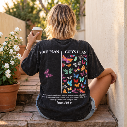 God's Plan Washed Cotton T-Shirt
