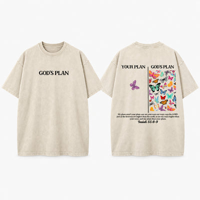 God's Plan Washed Cotton T-Shirt