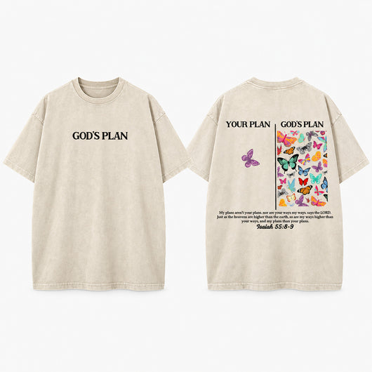 God's Plan Washed Cotton T-Shirt