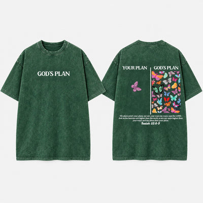 God's Plan Washed Cotton T-Shirt