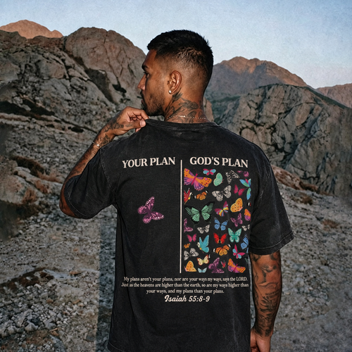 God's Plan Washed Cotton T-Shirt