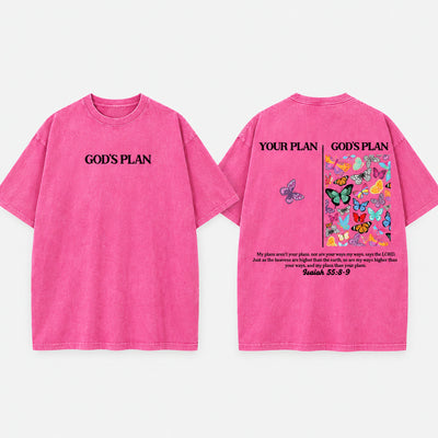 God's Plan Washed Cotton T-Shirt