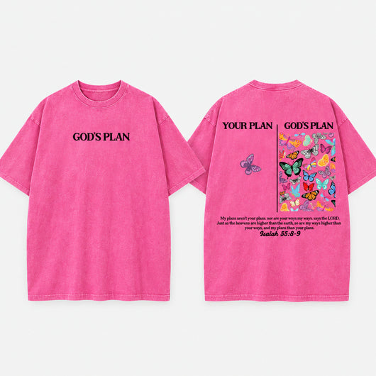 God's Plan Washed Cotton T-Shirt