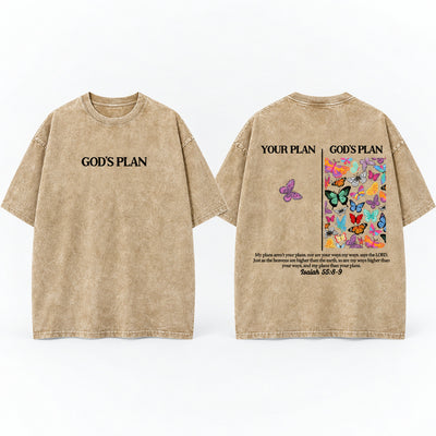 God's Plan Washed Cotton T-Shirt