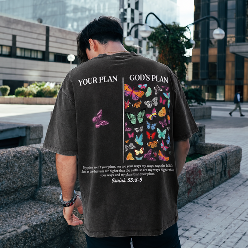 God's Plan Washed Cotton T-Shirt