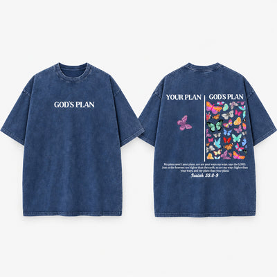 God's Plan Washed Cotton T-Shirt