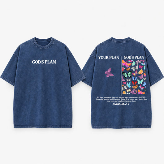 God's Plan Washed Cotton T-Shirt