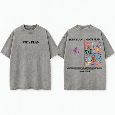 God's Plan Washed Cotton T-Shirt