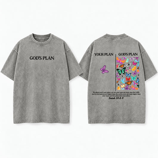 God's Plan Washed Cotton T-Shirt