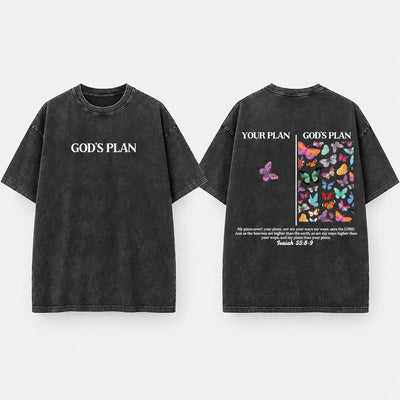 God's Plan Washed Cotton T-Shirt
