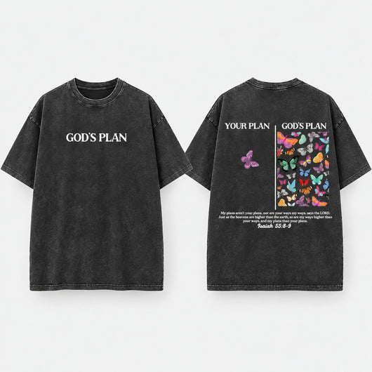 God's Plan Washed Cotton T-Shirt