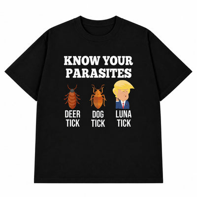 Know Your Parasites Deer Tick Dog Tick Luna Tick T-shirt