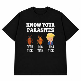Know Your Parasites Deer Tick Dog Tick Luna Tick T-shirt