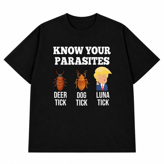 Know Your Parasites Deer Tick Dog Tick Luna Tick T-shirt