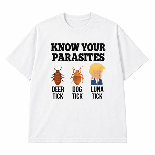 Know Your Parasites Deer Tick Dog Tick Luna Tick T-shirt