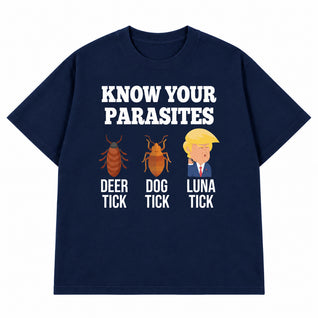 Know Your Parasites Deer Tick Dog Tick Luna Tick T-shirt