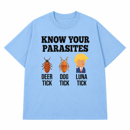 Know Your Parasites Deer Tick Dog Tick Luna Tick T-shirt