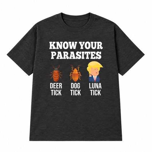 Know Your Parasites Deer Tick Dog Tick Luna Tick T-shirt